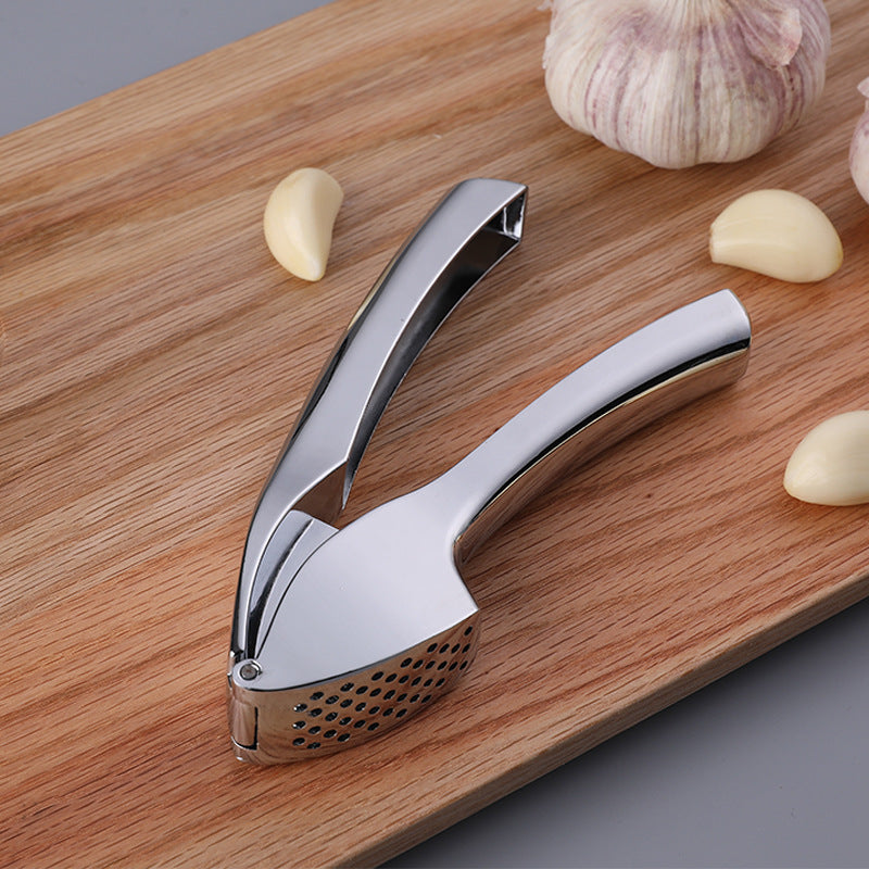 New Stainless Steel Kitchen Garlic Press Large Manual Garlic Press Set Kitchen Gadgets